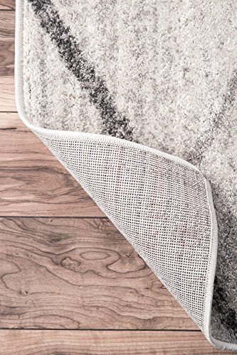 Tapete Nuloom Thigpen Gris/Blanco, 4' x 6' miniatura 3