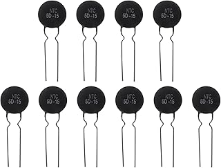 TEHAUX 20Pcs 5D- 15 NTC Thermistor 0.125W Inrush Current Limiter Equipment Universal Thermal Resistor