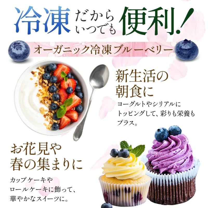 Amazon.co.jp: 有機JAS オーガニック ワイルド 冷凍ブルーベリー 2kg
