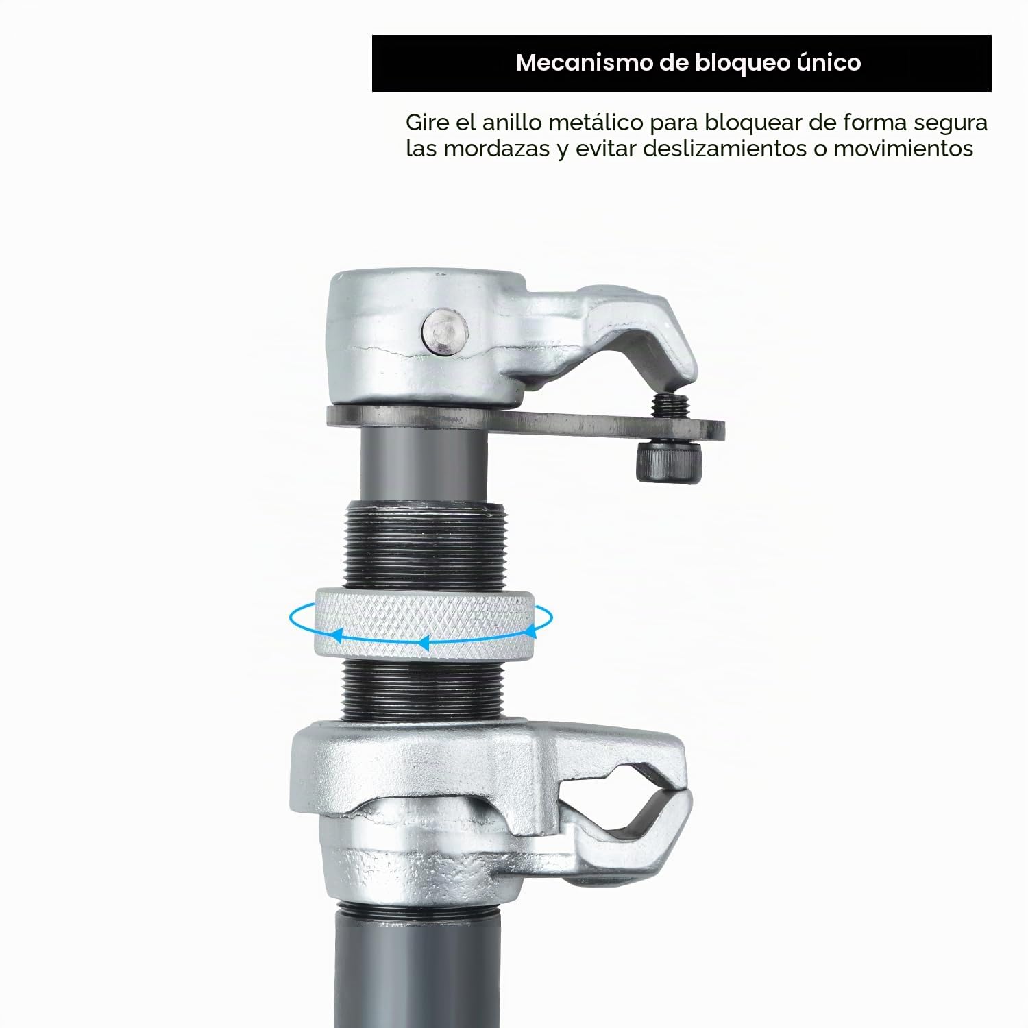 Compresor de Muelles de Amortiguador de Servicio Pesado, Extractor de Resortes con Barra de Seguridad Ajustable, Capacidad 1.2 T, para Coche y SUV