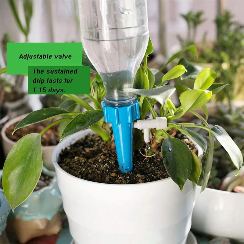 6/18/30pcs Self-Watering Kits Automatic Waterers Drip Irrigation Indoor Plant Watering Device Plant Garden(30pcs Blue)