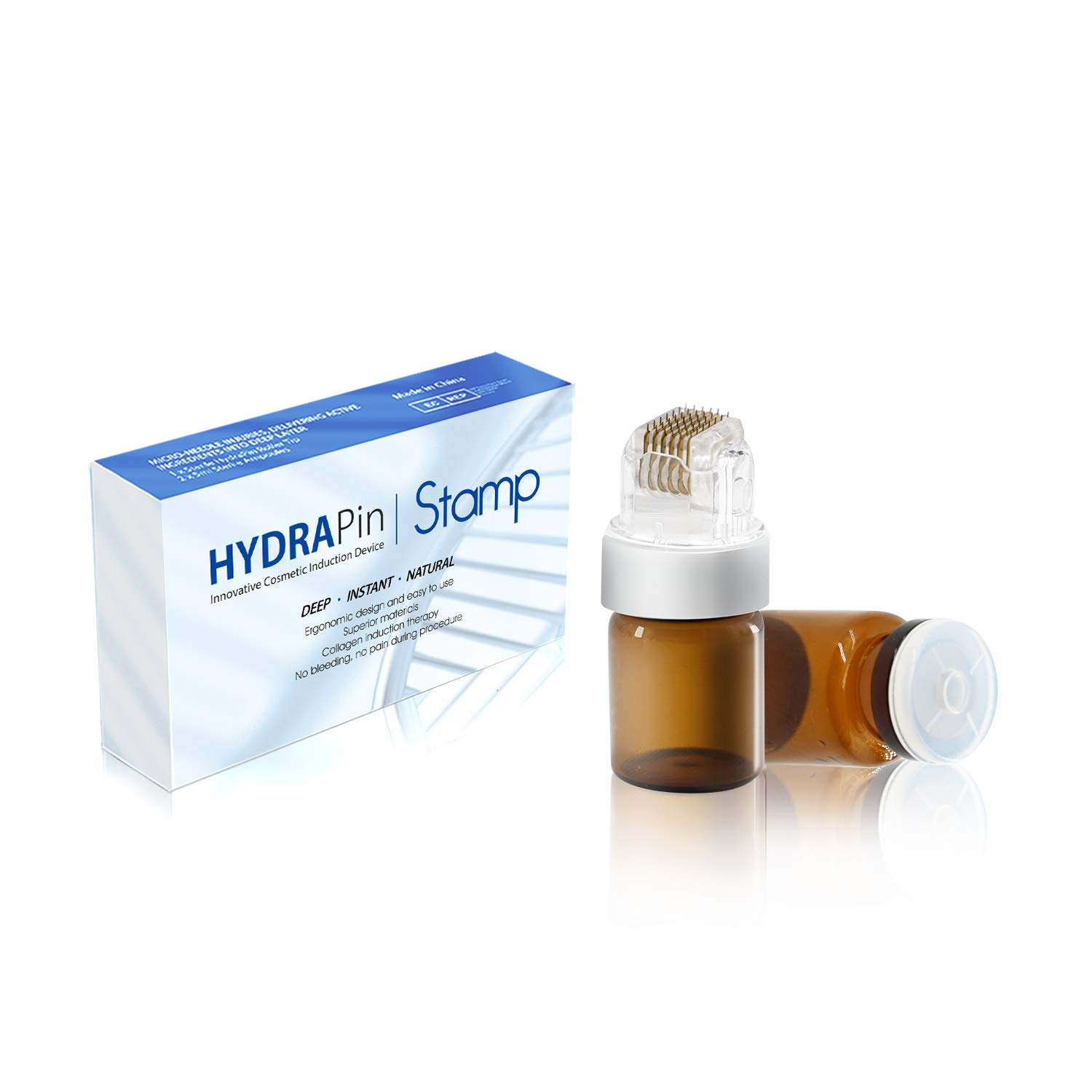 KOI BEAUTY Dermaroller 0.25mm Derma Microneedling Roller Hydra Roller Titanium 150 Microneedle Roller Cuidado de la piel Mejora el cuidado de la piel Absorción de líquidos