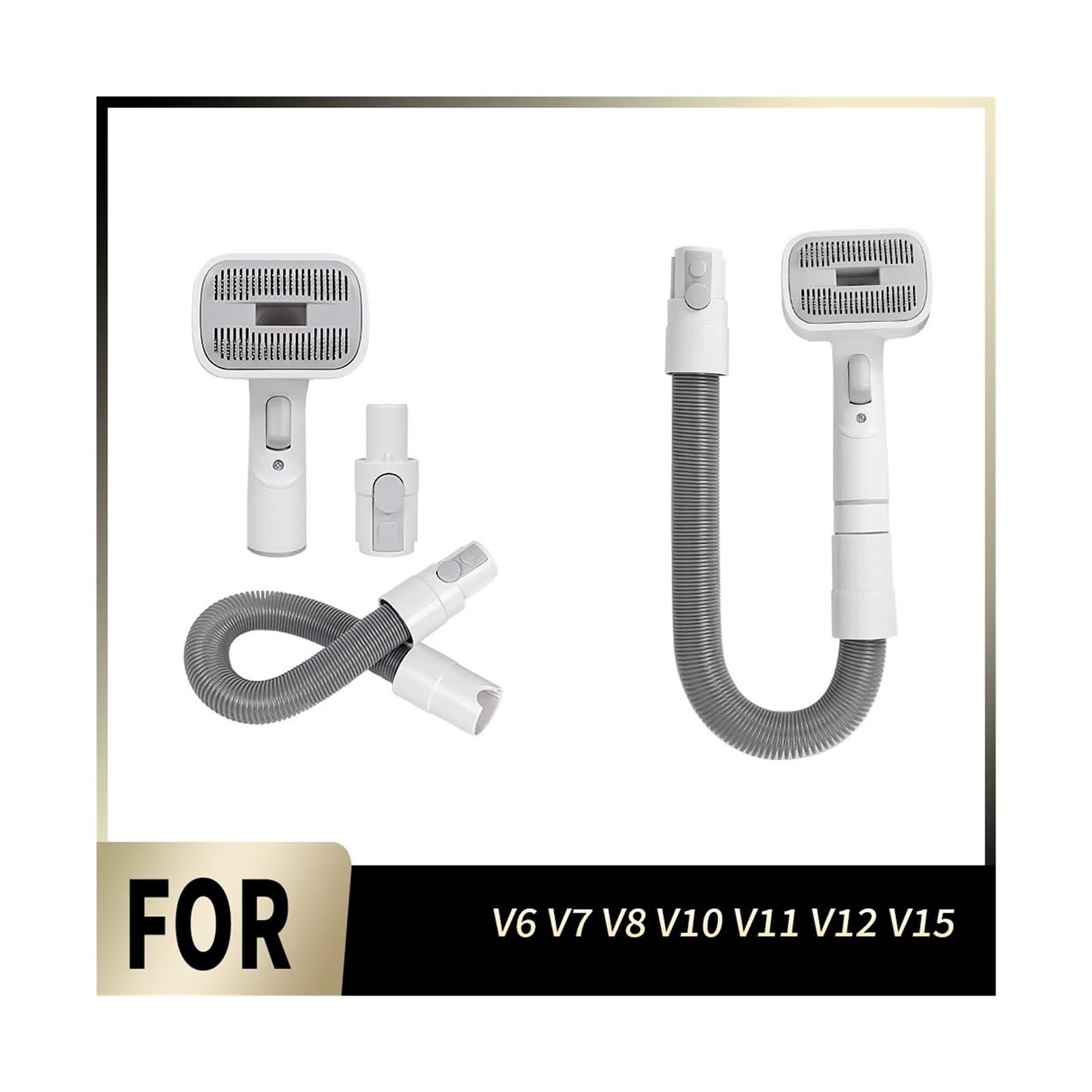 Accesorio De Vacío for Cepillo De Pelo for Mascotas, Compatible Con Dyson,V6 V7 V8 V10 V11 V12 V15, Manguera Extendida for Mascotas Medianas Y Grandes