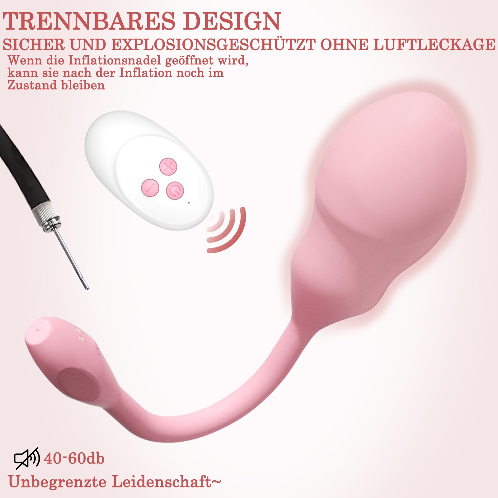 BDSMYEE Plug Anal Gonflable Buttplug Femme, Vibromasseur Plug Anal Gonflable avec 10 Modes de Vibration Stimulation du Point G Jouets Sexuels de Masturbation pour Femmes