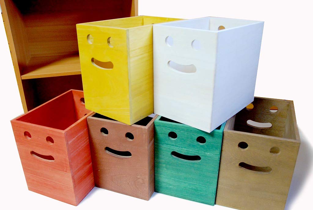 Amazon | 【桐製にこにこカラーボックス】市販のカラーボックスに