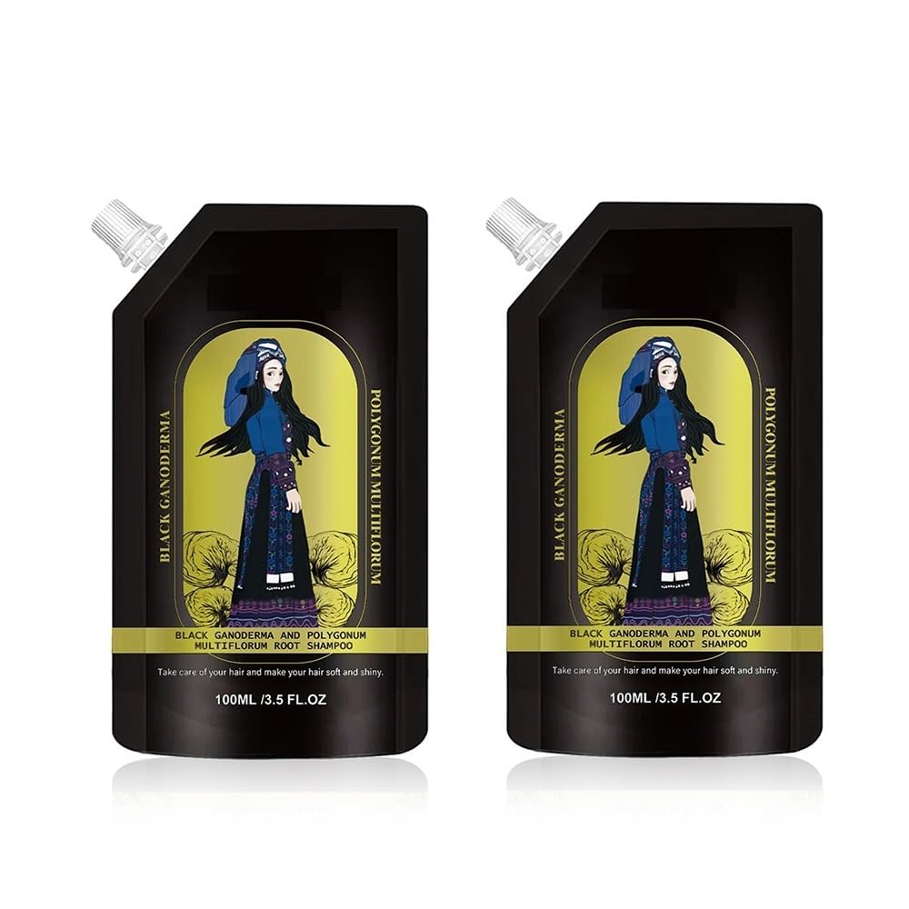 Custodia for shampoo for capelli alle erbe Polygonum allo zenzero, lavaggio nutriente delicato alla radice for capelli lisci e luminosi