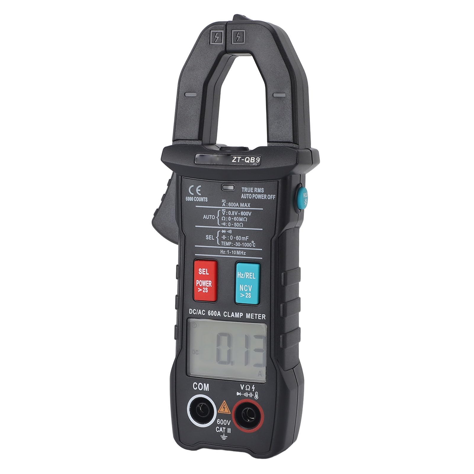 Digital Clamp Meter Voltage Digital Clamp Multimeter, Digital Clamp Meter Multimeter Tester Clamp Multimeter Amp Volt Meter with Test Pen for Home, Industry and Automobile