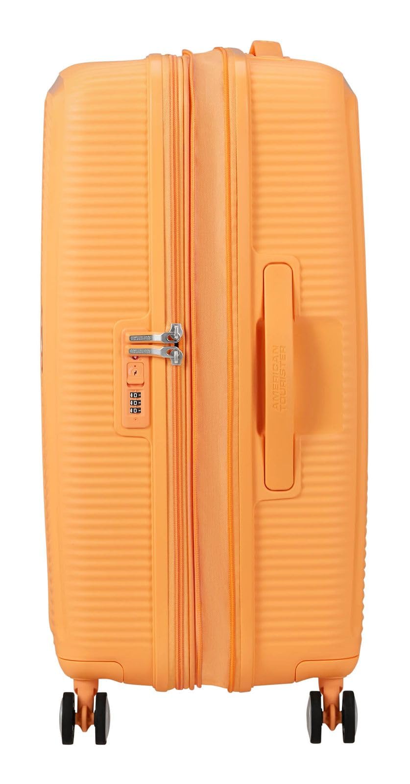 American Tourister carrello Soundbox Spinner 67/24 TSA EXP Trolley Papaya Pop albicocca
