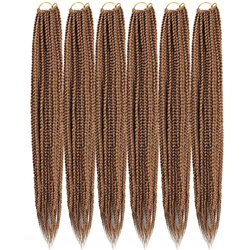 Mayloss 6 Pacotes/lote (14/18/24/30) polegada 1 cm 20 Fios/pacote 3X Caixa Fina Trança Crochet Exten