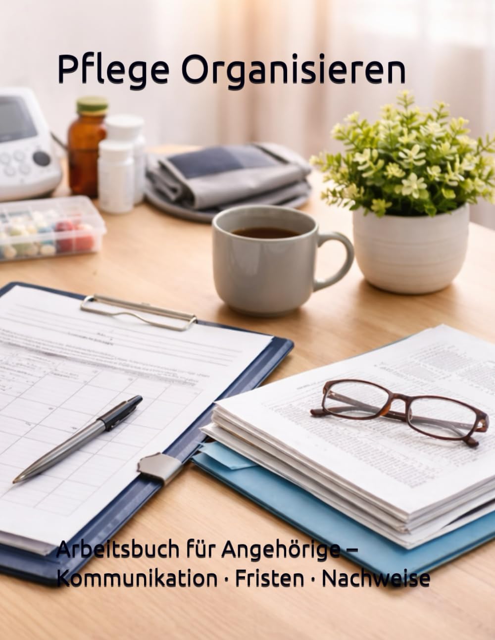 Pflege Organisieren: Arbeitsbuch für Angehörige – Kommunikation · Fristen · Nachweise