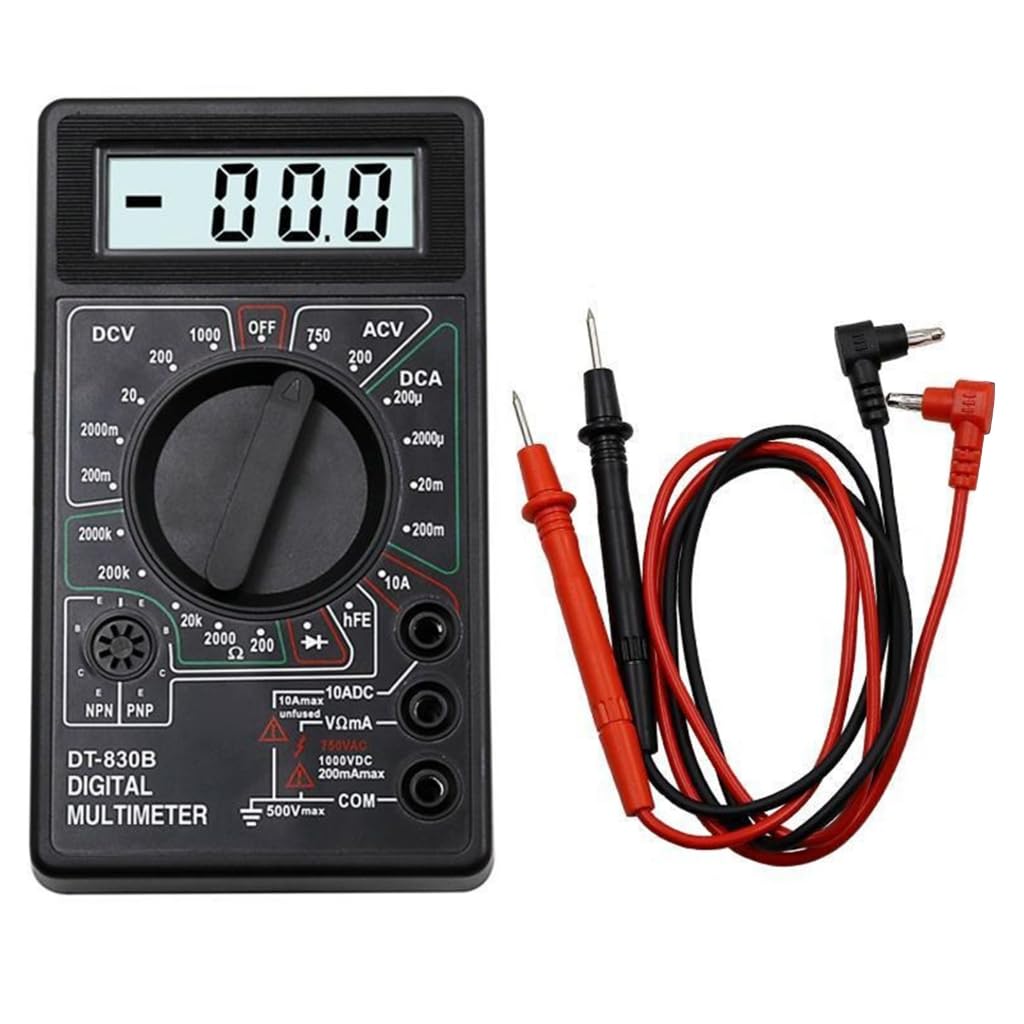 GMBYLBY High Precisions Digital Multimeter With Clear LCD Display Handheld For Professional & Amateur