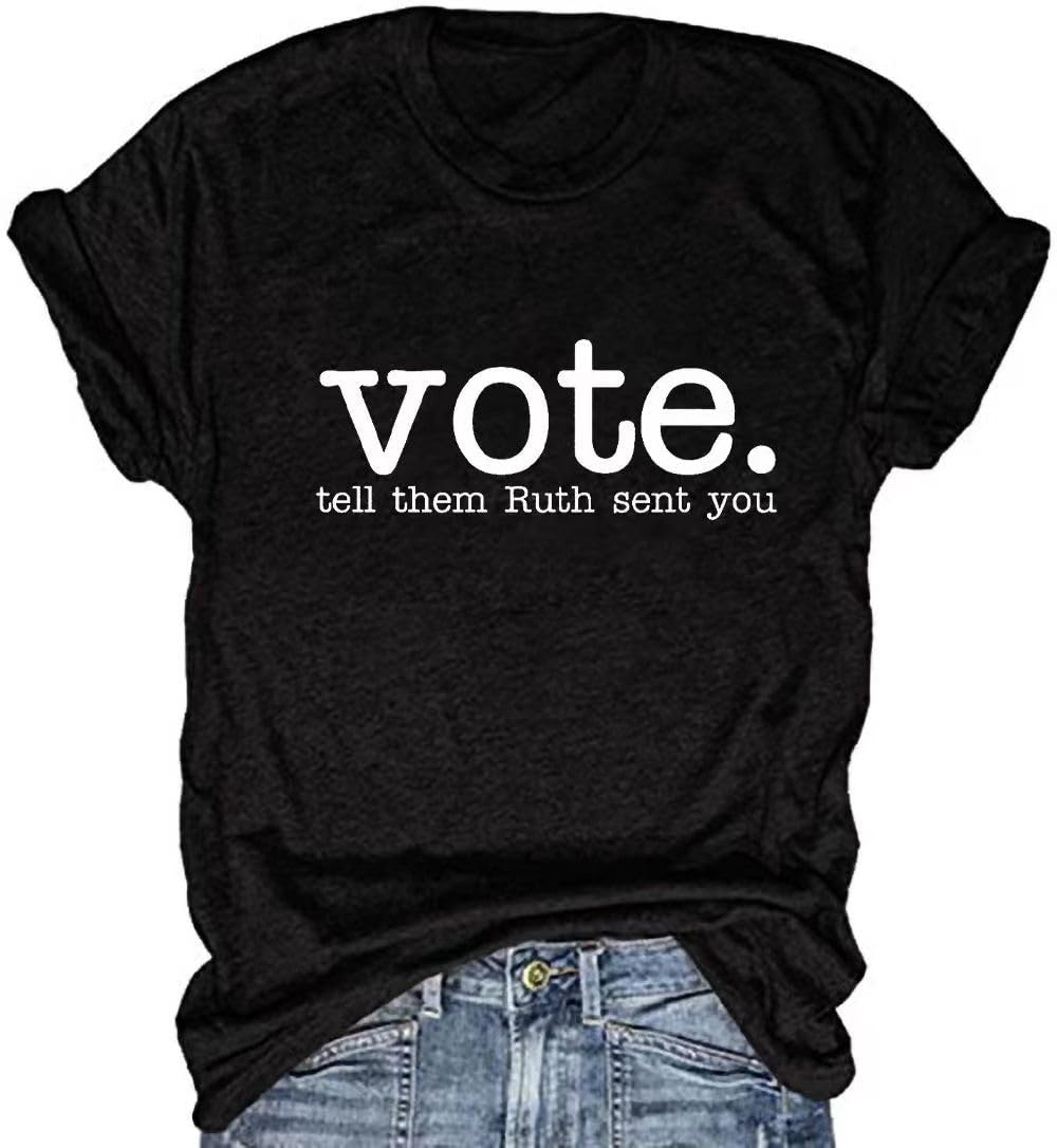 BeopjeskVote T-Shirt for Women USA America Presidential Election Graphic Tees Tops