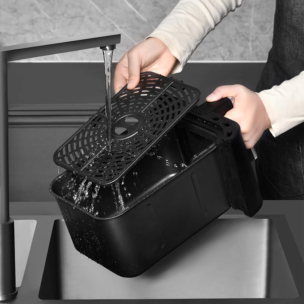Bakaji Friggitrice ad Aria Calda Senza Olio Airfryer Frigge Cuoce Arrostisce in modo Naturale e Salutare Potenza 2400W con Timer Regolazione Temperatura fino a 200° (12 Litri)