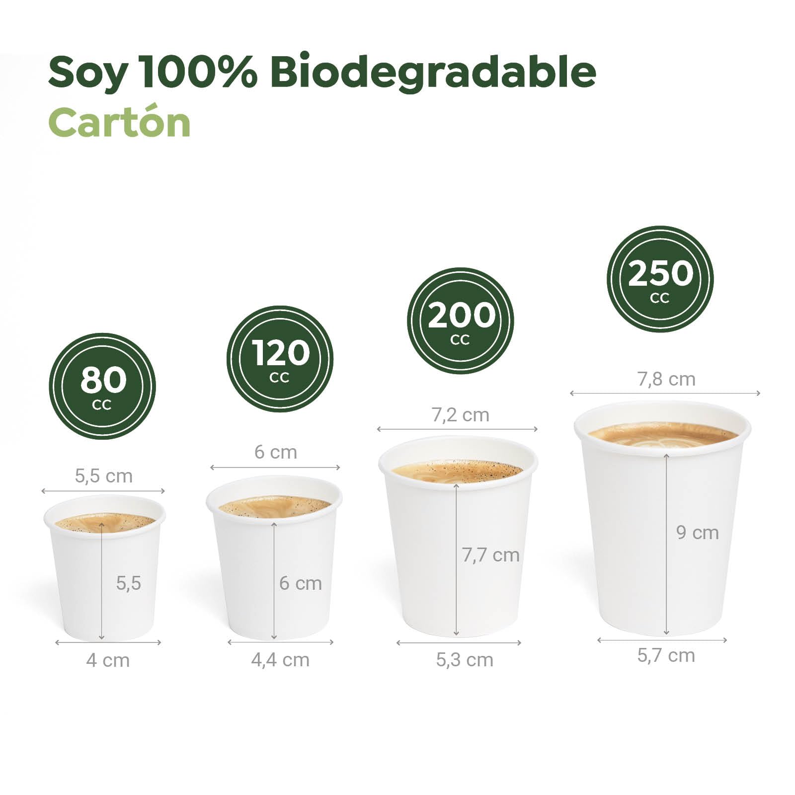 Horeca Collection MAXI PRODUCTS - 500 Bicchieri Caffè Monouso - Bicchieri Cartone - Bicchieri Usa e getta Catering - Bicchieri Caffè da asporto - Bicchieri bianchi 250 cc - Adatto BEVANDE CALDE E