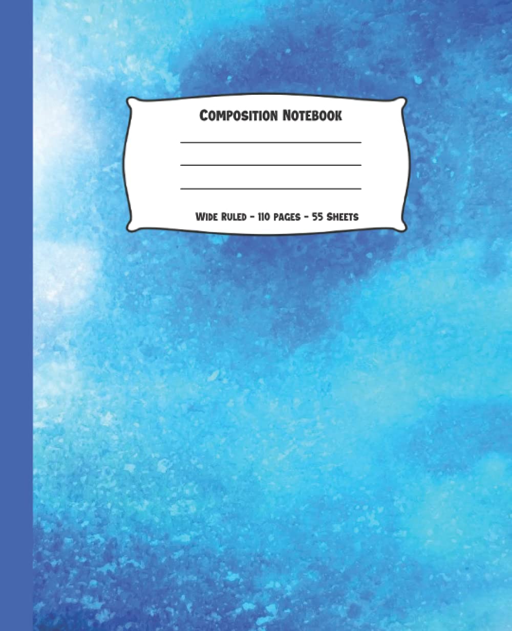 Composition Notebook: Blue Marble Notebook - Wide Ruled - 7.5" X 9.25" - 110 Pages - (Composition Notebooks)