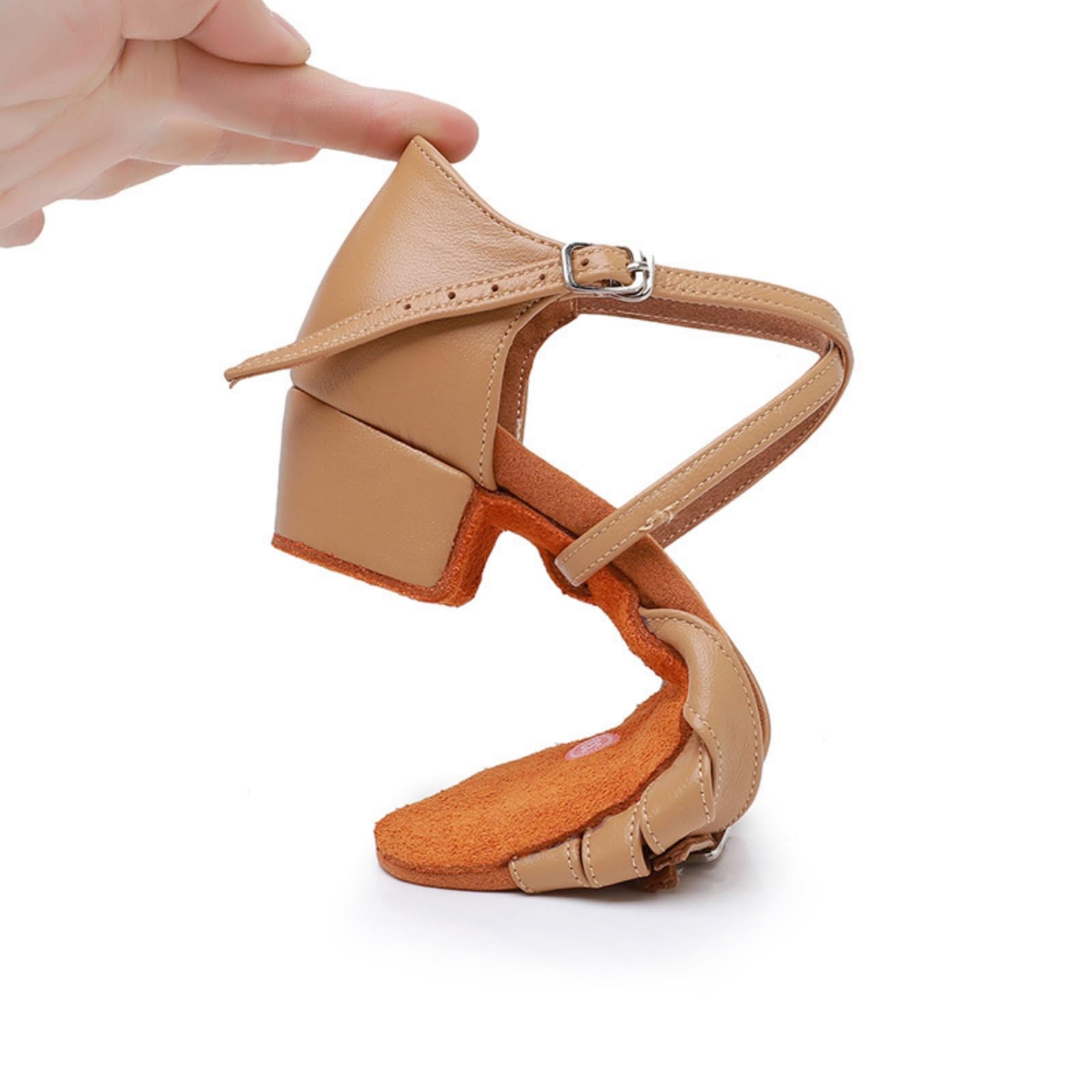 Hixingo Scarpe Ballo Latino Donna Tacco Basso 3cm | Ideale Per Salsa e Ballo Da Sala. Realizzato In Materiali Morbidi e Traspiranti Per Un Comfort Eccezionale Ballando