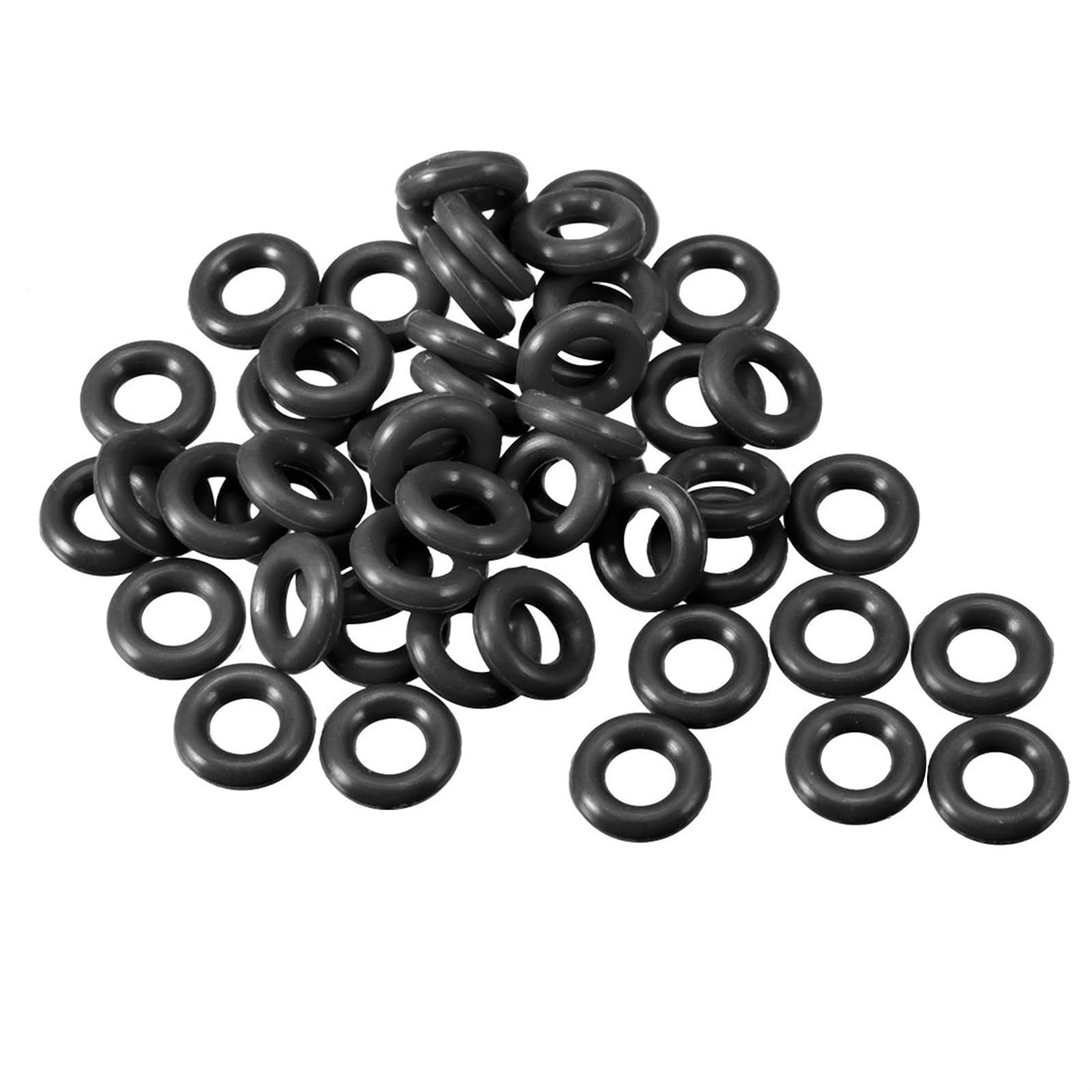 THE WHITE SHOP Rubber O-Rings 5mm OD 2mm ID 1.5mm Width, Metric Sealing Gasket for Automotive Machine Plumbing, Pack of 100