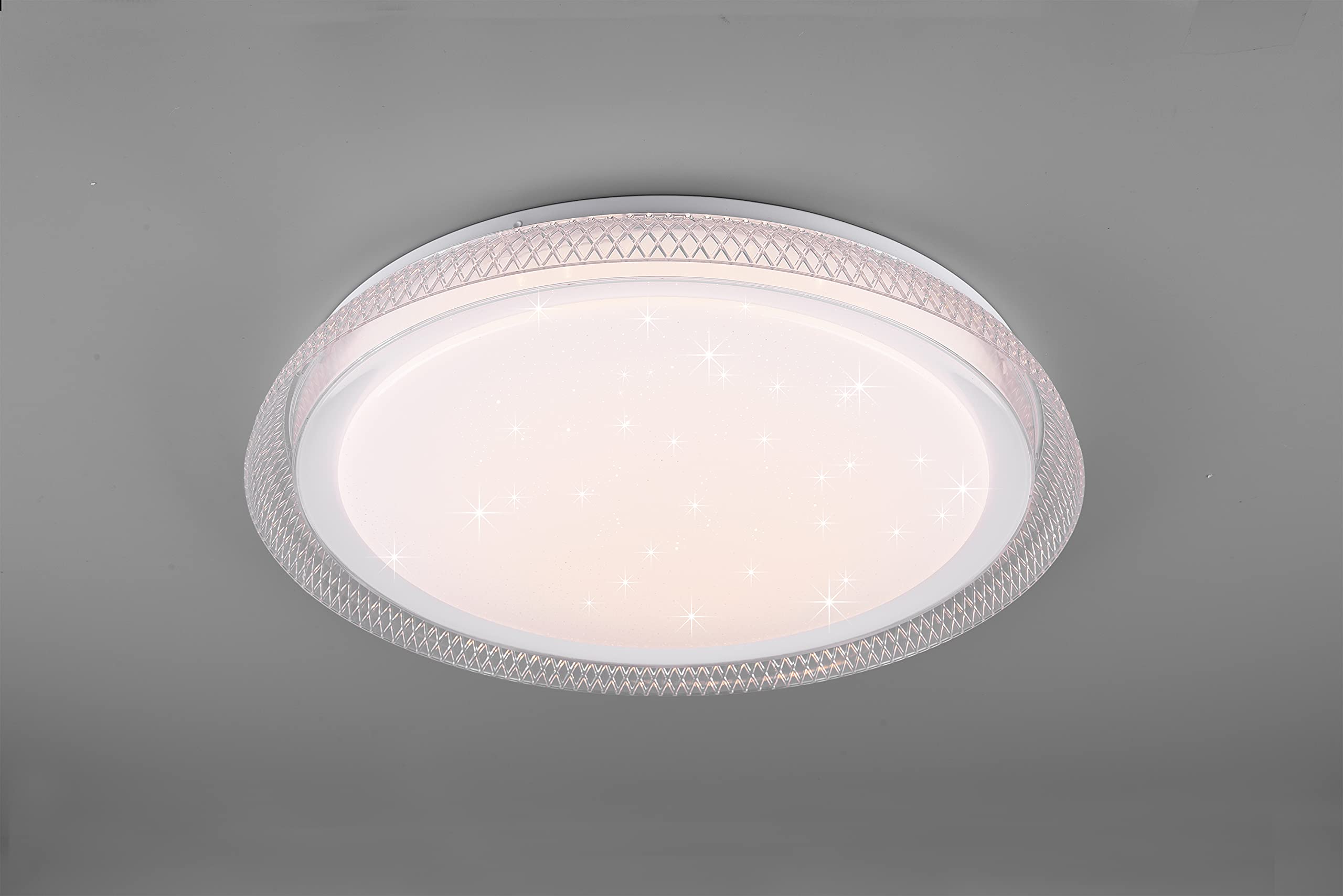 Reality Leuchten Heracles R62371200 - Plafoniera a LED da 24 Watt, in plastica, colore: Bianco