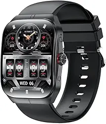 Smartwatch Lefal HK8pro tela AMOLED de 1,95 polegadas original Lefal Cold na Cor PRETO