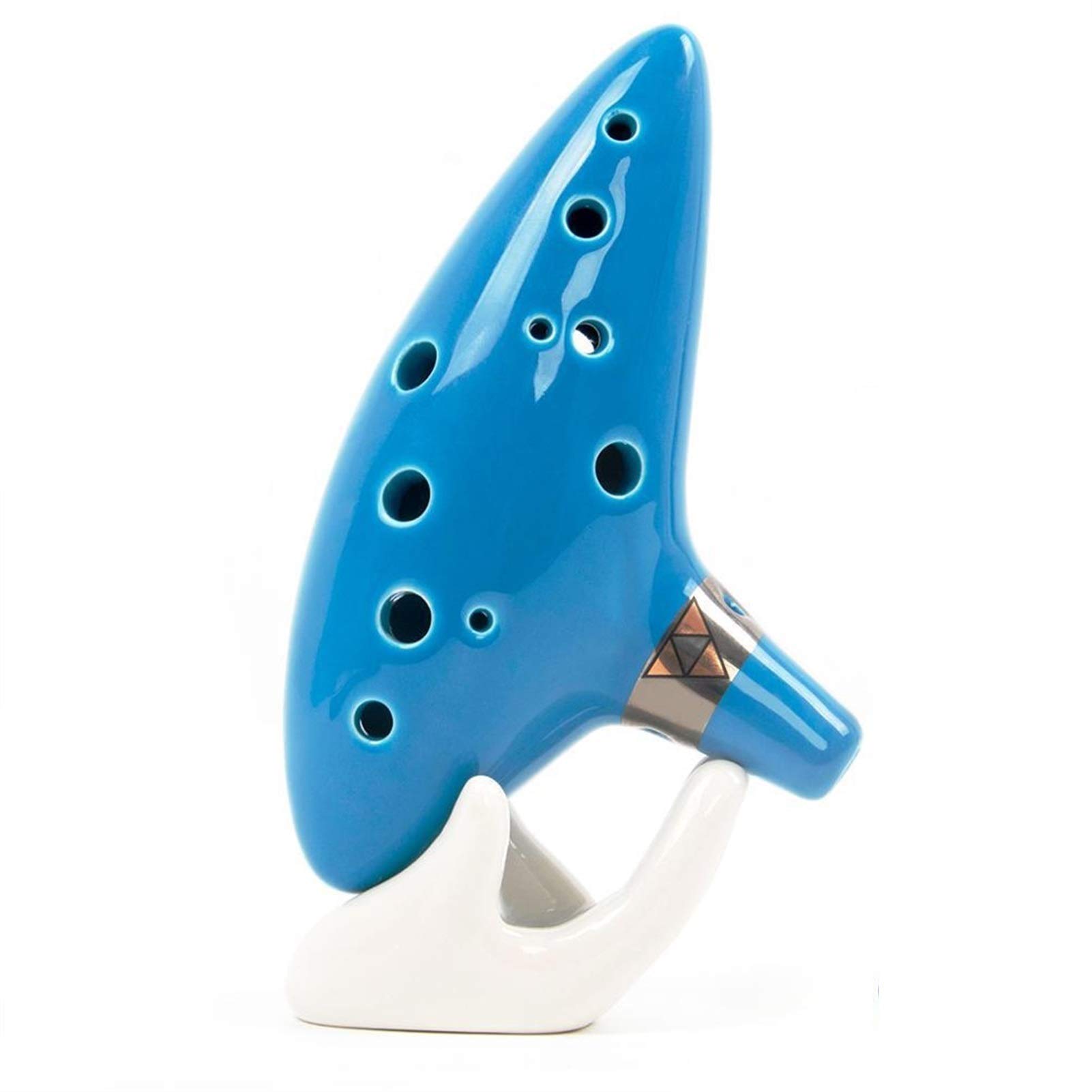 Ocarina En Céramique Bleue - Instrument Professionnel Pour Débutants, Inspiré De Zelda, Son Pur Et Stable