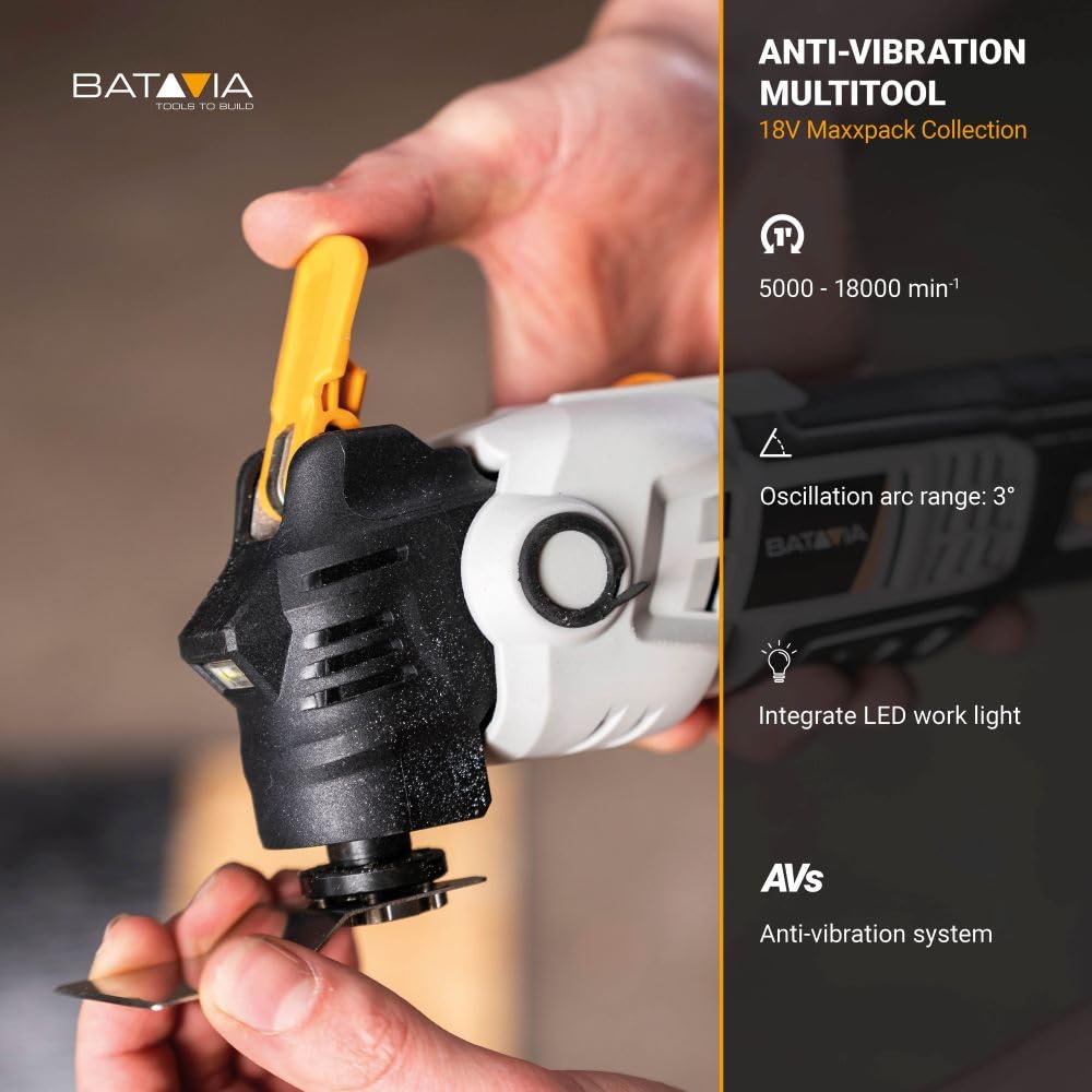 Batería Antivibración Multiherramienta 18V MAXXPACK | Excl. Cargador y batería