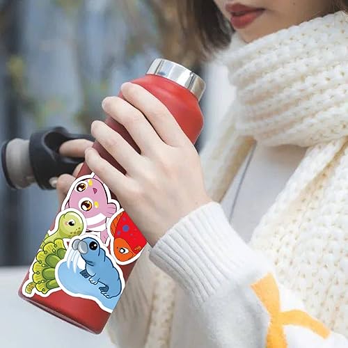 Miniatura 3 de Eseres 63 calcomanías de océano lindas para adultos y adolescentes, vinilo impermeable, calcomanías de vida marina para botella de agua, hidroflask,