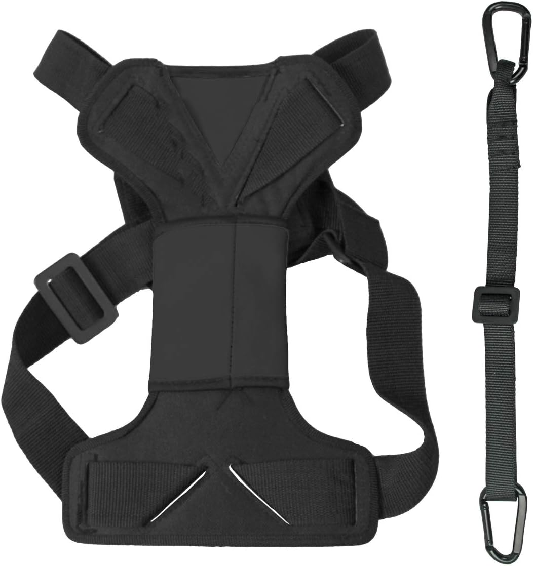 212 Main Road to Safety Pet Dog Car Harness with Detachable Swivel Hook, Black - Extra Small