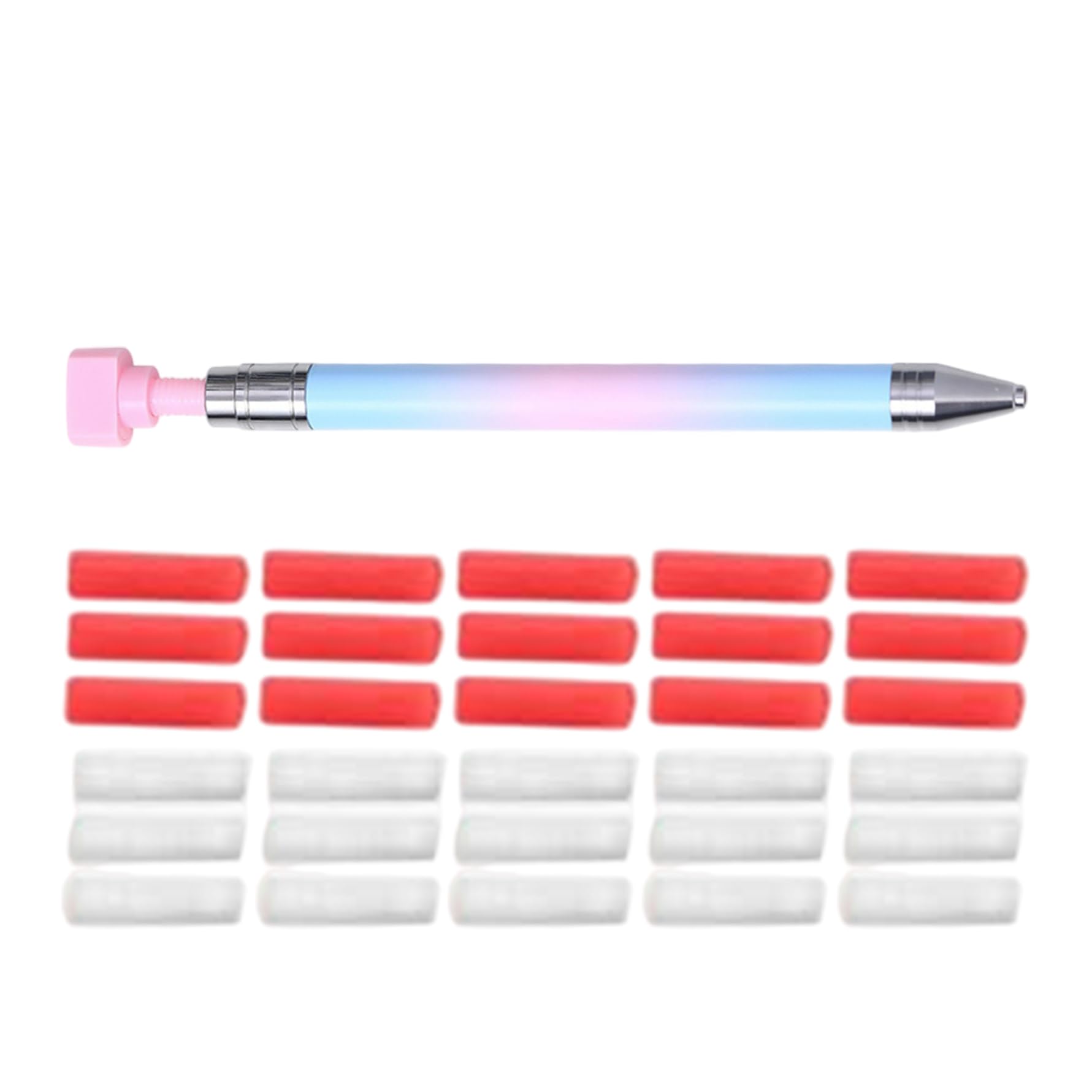 HoveeLuty Diamond Art Pens Refillable Automatic Refillable Wax Pen with 30PCS Wax Refills for Painting and Nail and Art DIY Craft Diamond Pen Automatic