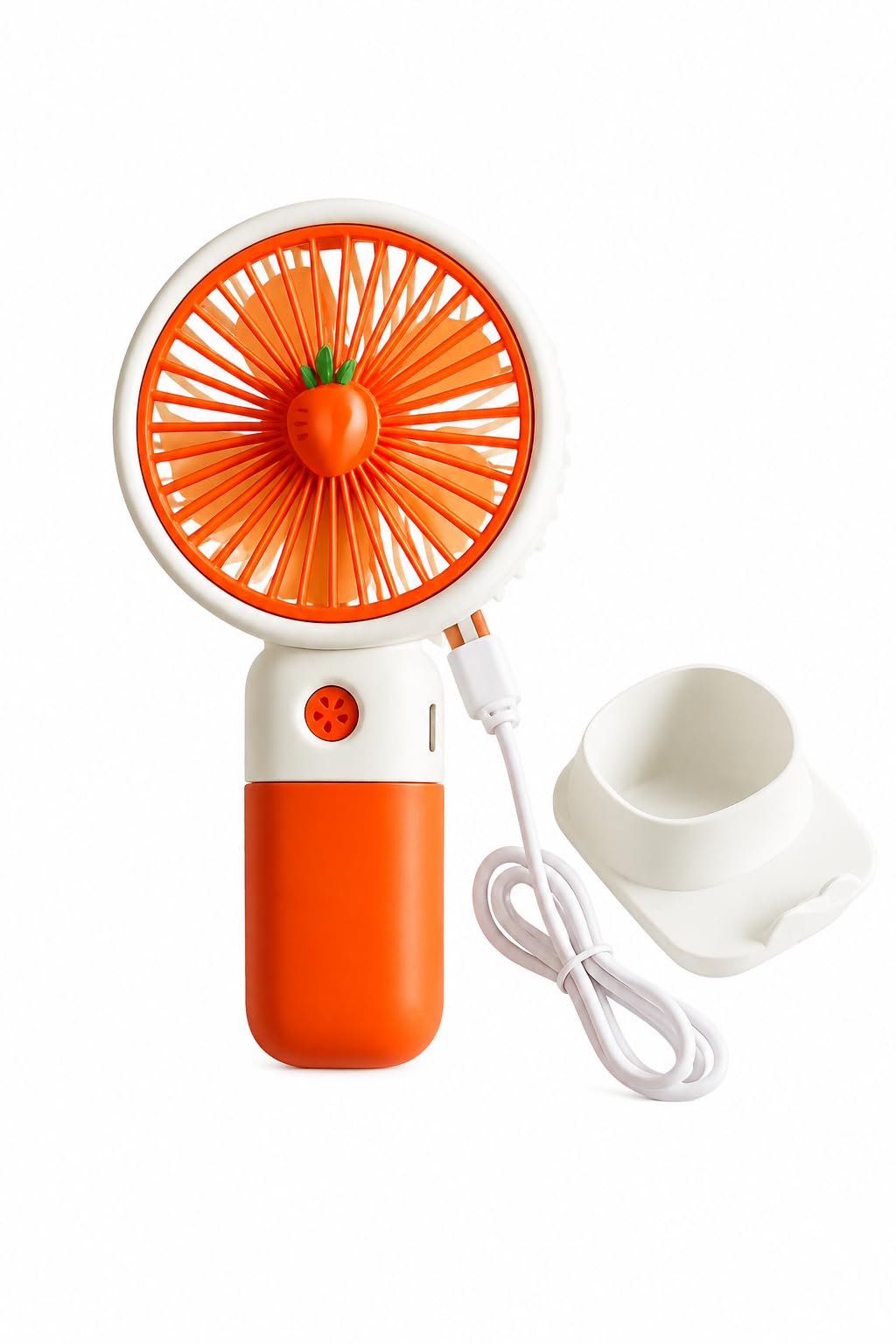 EDNITA Mini Portable Hand Fan USB Type C Rechargeable 3 Speed Personal Cooling Fan, Handheld Small Desk Fan with Stand, Battery Operated for Office, Home, Travel & Outdoor Use - Multicolor-image-24