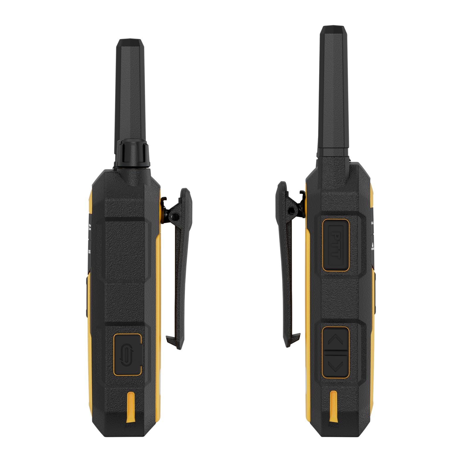Retevis RB648 Talkie Walkie, Imperméable Radio Bidirectionnelle Longue Portée IP67, Anti-Chute, Anti-poussière, PMR446, Double PTT, 2000mAh, Talkies-Walkies pour Agriculture (2 Pièces, Jaune)