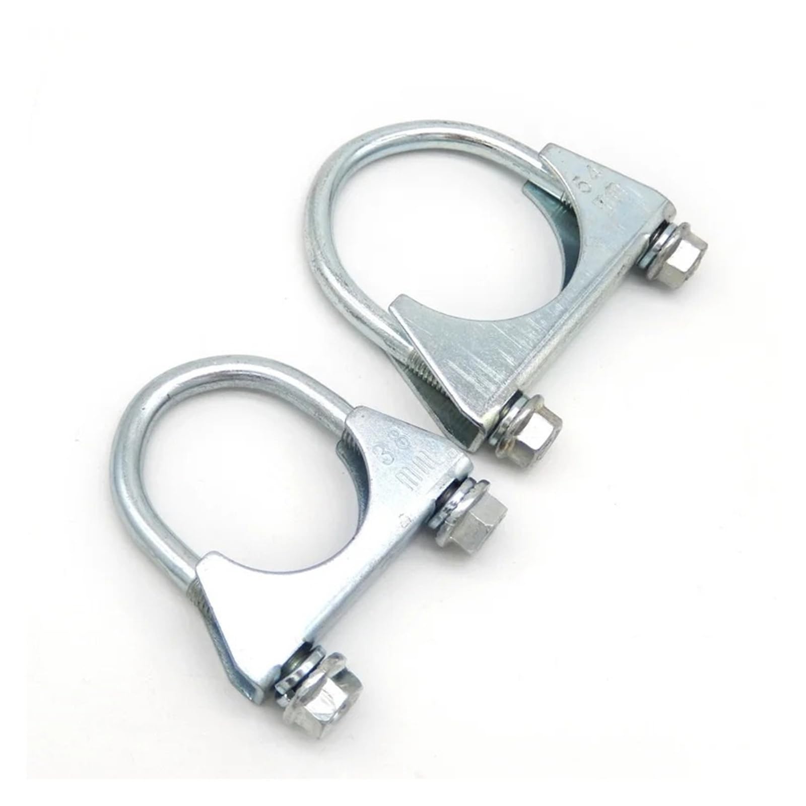 U Shape Pipe Clamp Exhaust Pipe Strength Stuck Clamp Fixed Throat Hoop Under Collar Band U Tube 25-80mm(73.0mm)