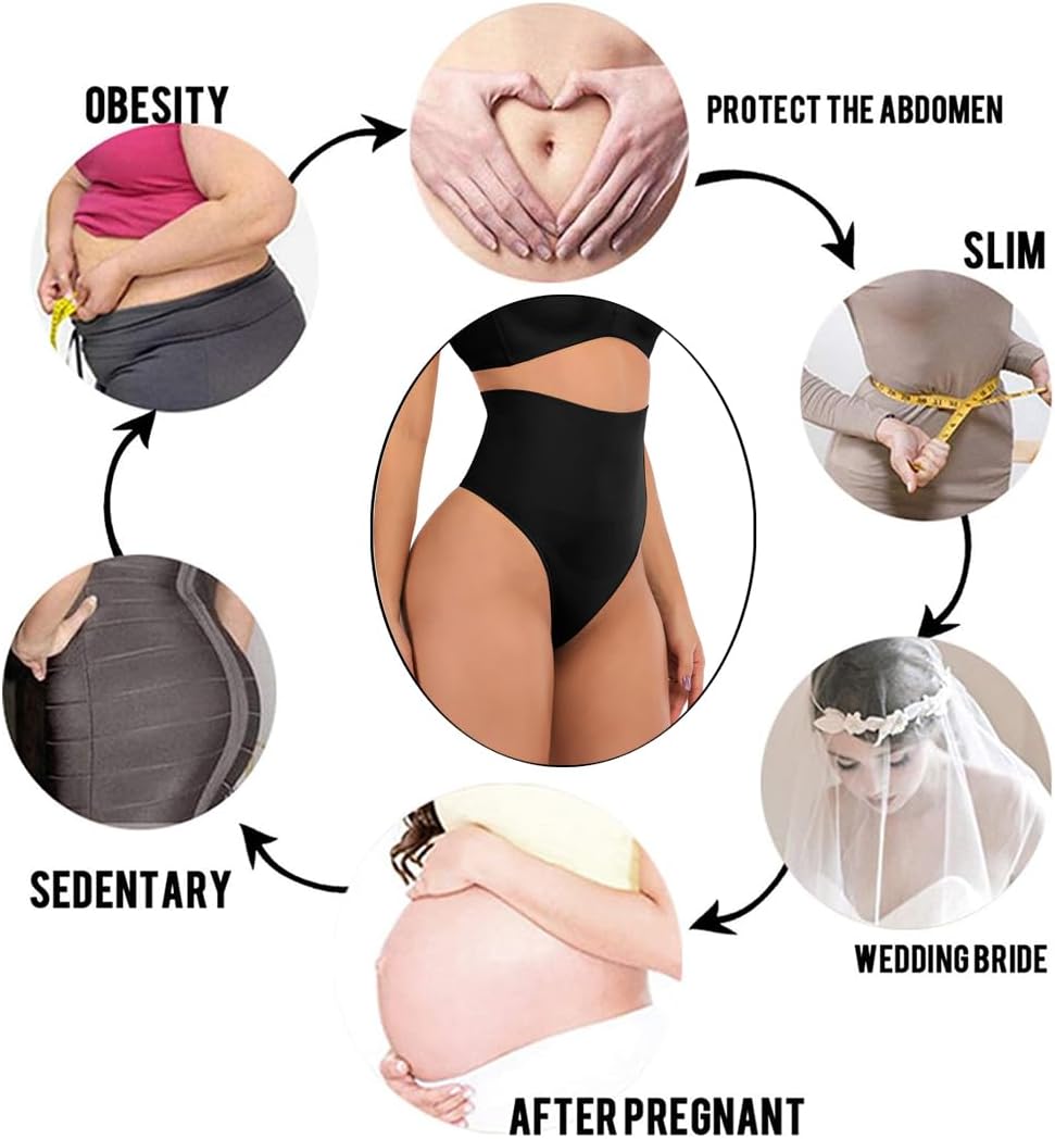 FUT Women's Thong Shapewear - Tummy Control Seamless Body Shaper Underwear - Image 6