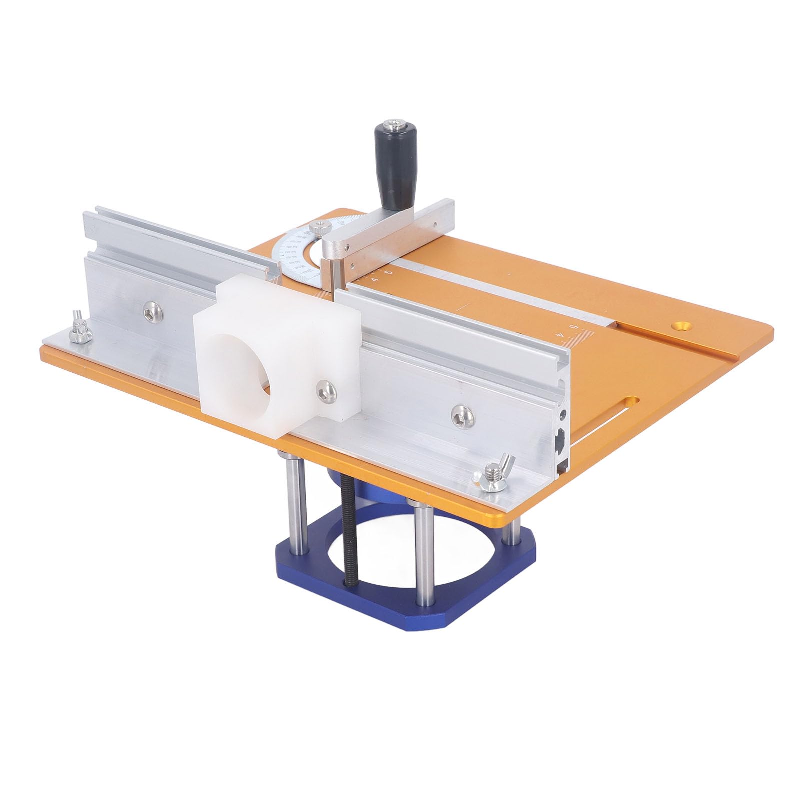 Base de elevación invertida para carpintería Enrutador eléctrico ajustable Sistemas de elevación de mesa Ranurado Recorte de espiga para mesas de trabajo Carpintería Aleación de