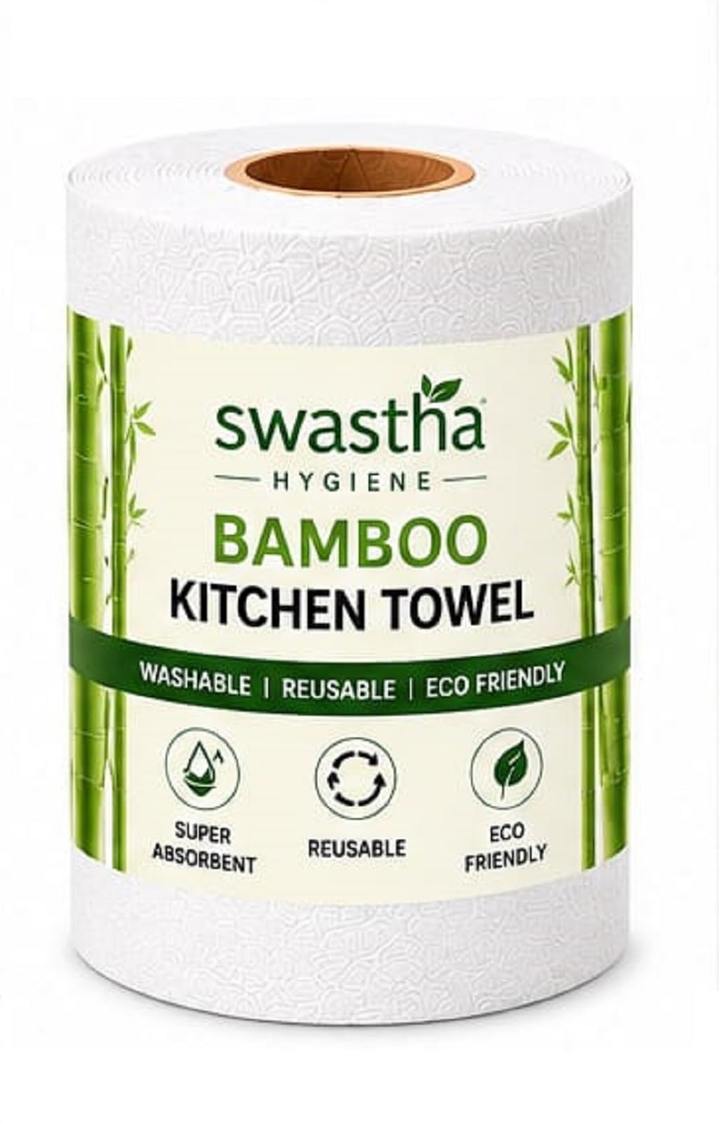 Reusable Kitchen Towel Roll, White | 48 Sheets | 4800 Times Washable, Soft & Highly Absorbent, Eco Bamboo Wipes, Alternative to Dishcloth & Paper Towel-image-17