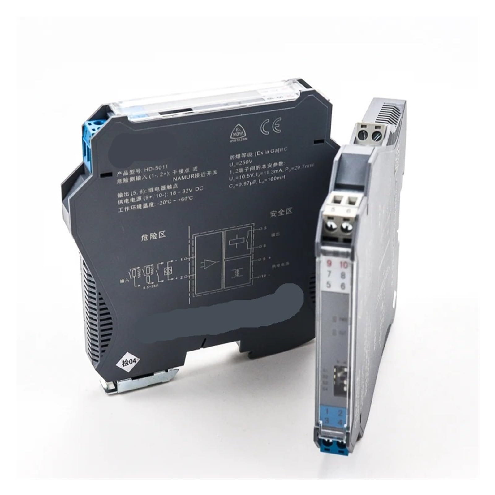 KSZHZYMGX 1pcs Analog 4-20mA Input Isolated Isolated Safety Barrier(Temp 2 in 2 out)