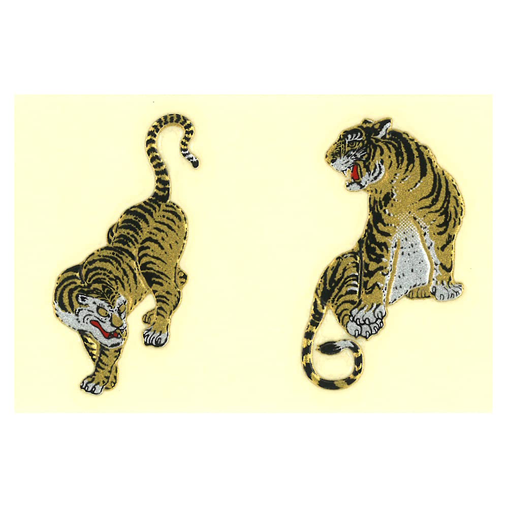 Amazon | うつし金蒔絵 二頭の虎/Two Tigers No.566 | シール