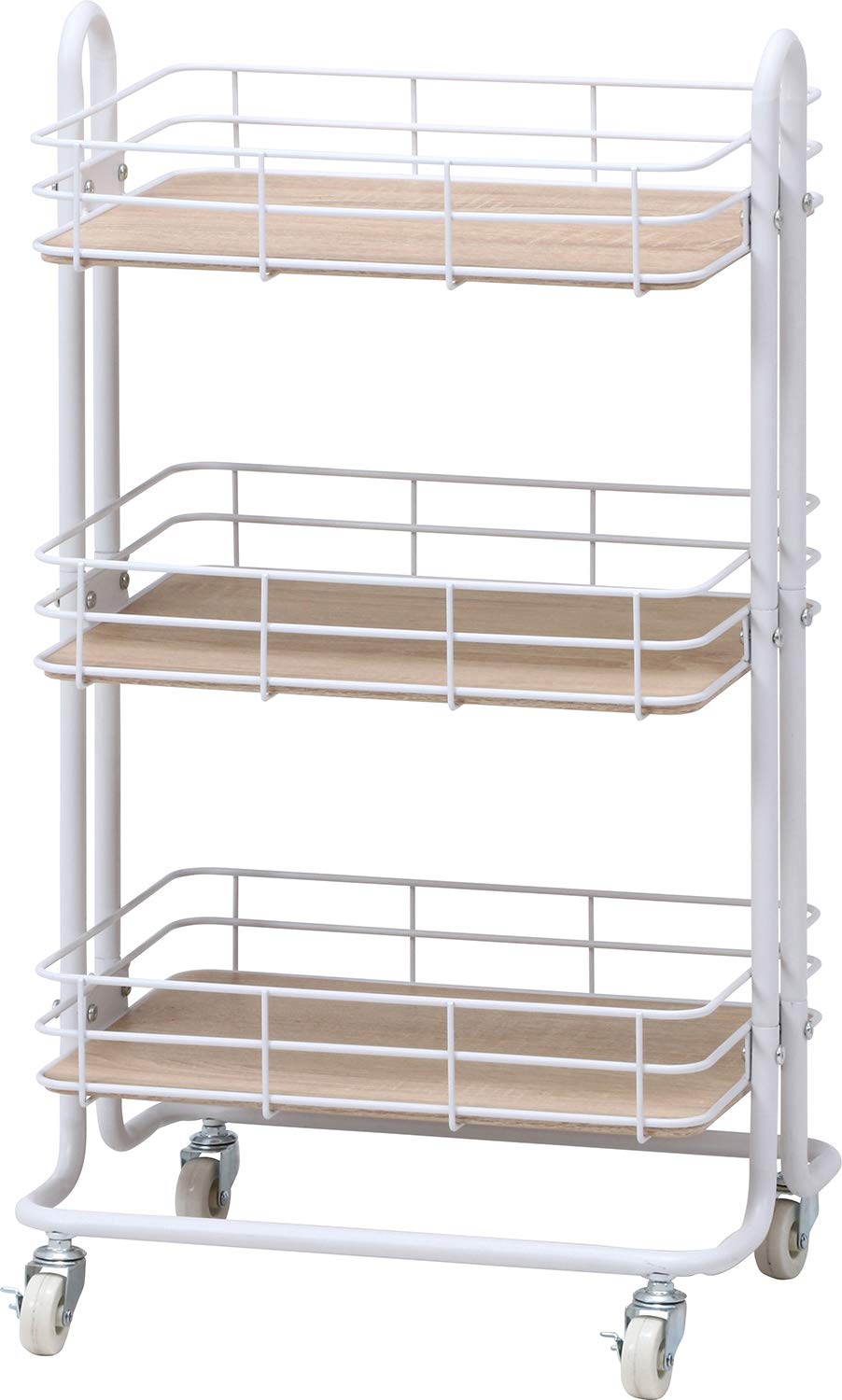 Amazon.co.jp: 不二貿易 キッチンワゴン 収納ラック 3段 幅45