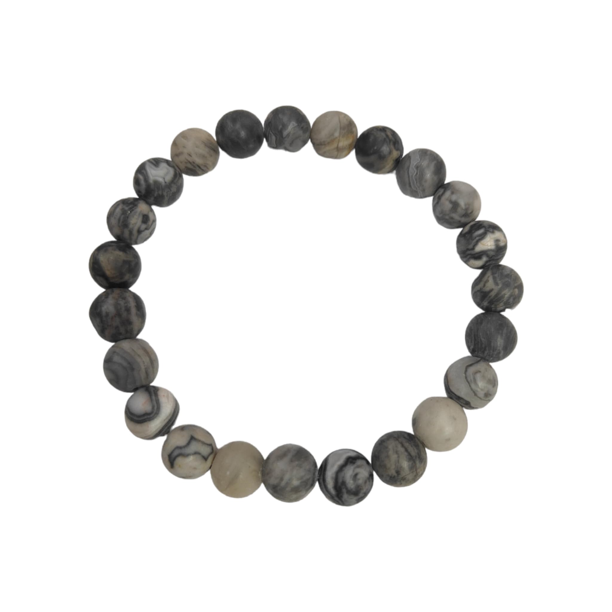 See full amazon price history chart for ZAGITS Picasco Jasper Semi-Precious Crystal Bracelet - 8mm Natural Crystal Healing Stone, Best for Gifting - (Grey) ZAGITS Picasco Jasper Semi-Precious Crystal Bracelet - 8mm Natural Crystal Healing Stone, Best for Gifting - (Grey) (B0DC4145PG) Amazon Price History, Amazon Price Tracker