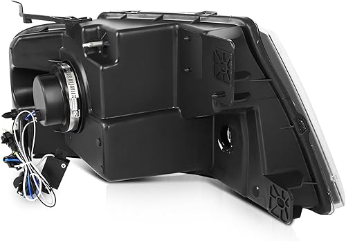 Miniatura 5 de SCITOO Faros delanteros para Ford para F-150 2004-2008, carcasa negra, reflector, lente transparente, lado del conductor y del pasajero