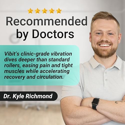 Miniatura 5 de Vibit - Masajeador vibratorio para fascitis plantar, alivio del dolor y ciática, rodillo de masaje portátil para pies y cuerpo, alivio del dolor de