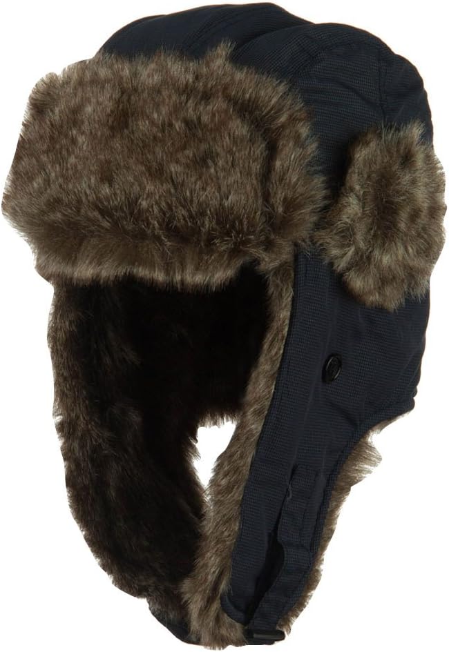 Broner Boy's Ripstop Faux Fur Trooper Hat - Blue
