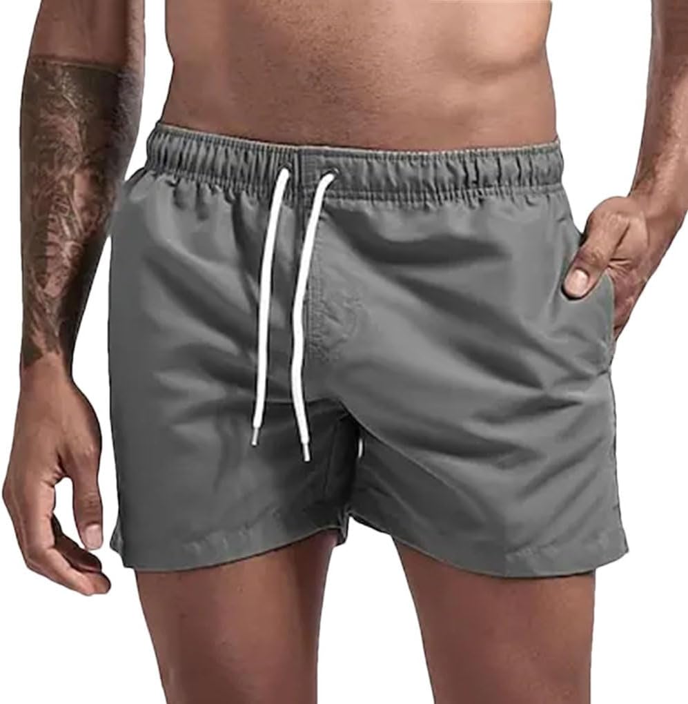 Men's Solid Color Casual Stretch Multi-Color Simple Beach Sports Shorts