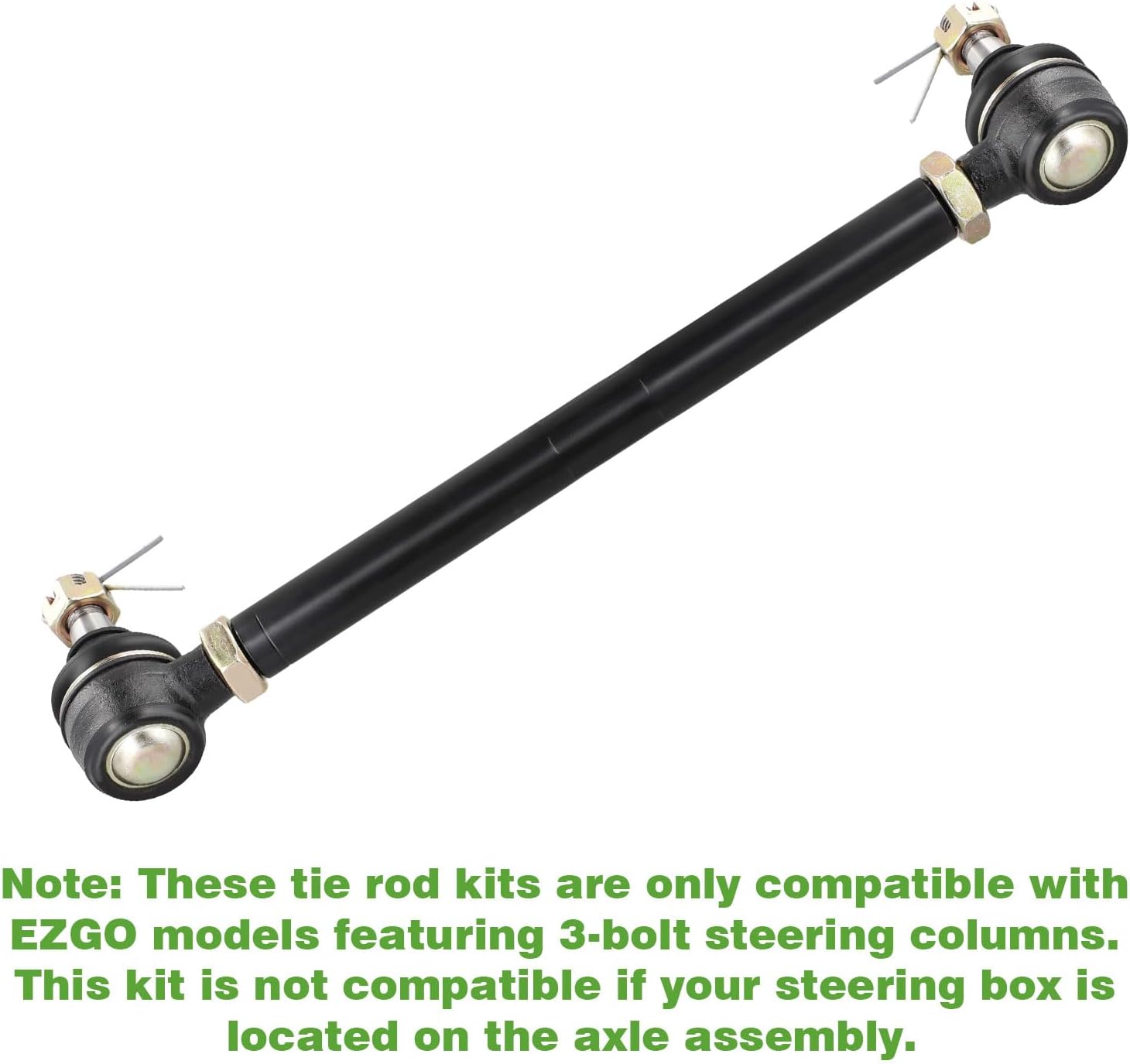 Roykaw Golf Cart Steering Tie Rod End Shaft Assembly Compatible with EZGO TXT/Medalist/Marathon 1994.5-2001 Gas and Electric Golf Carts, OEM# 70074-G01, 70074-G02
