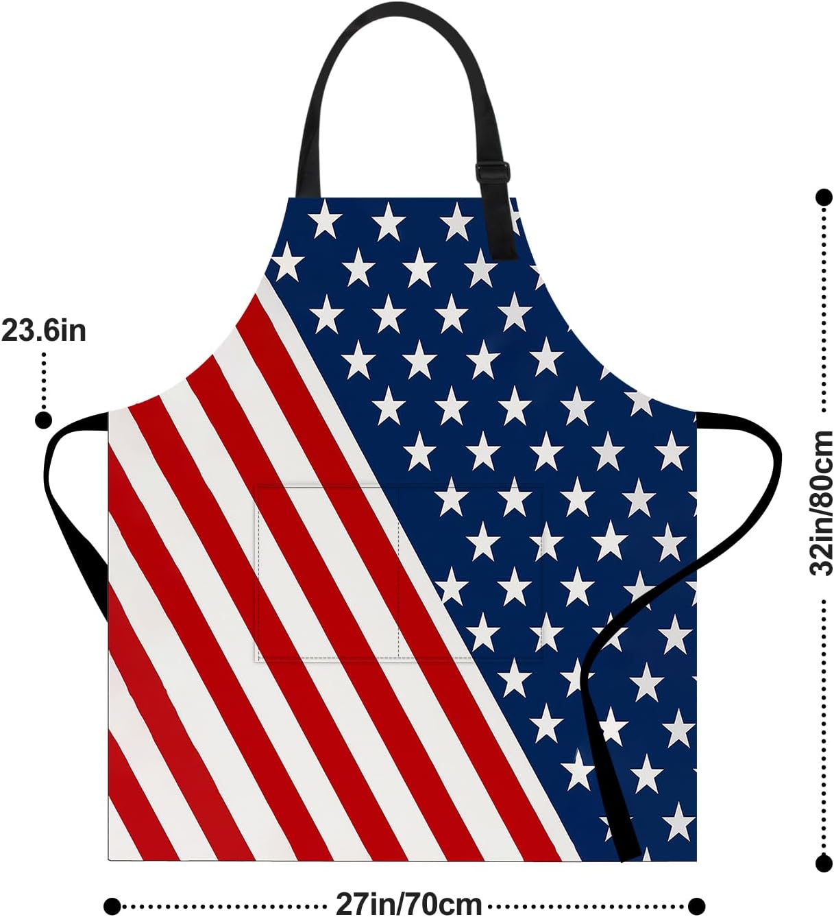 ANNA QUEEN Funny Apron with Pocket for Women Men, Adjustable Kitchen Cooking for BBQ Baking with Cute Animal Flower