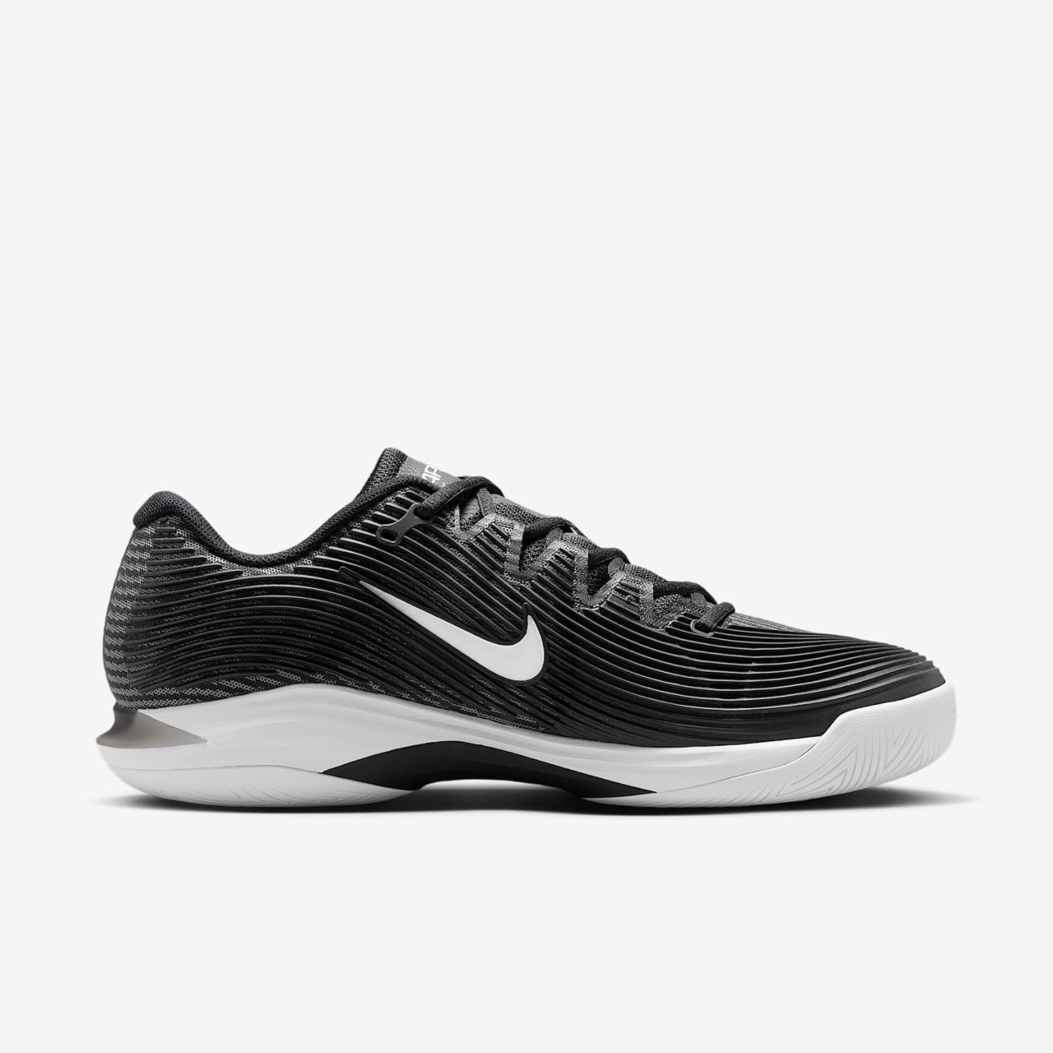 Nike Vapor 12 Men's Hard Court Tennis Shoes (FV5552-001, Black/Dark Smoke Grey/White) Size 11