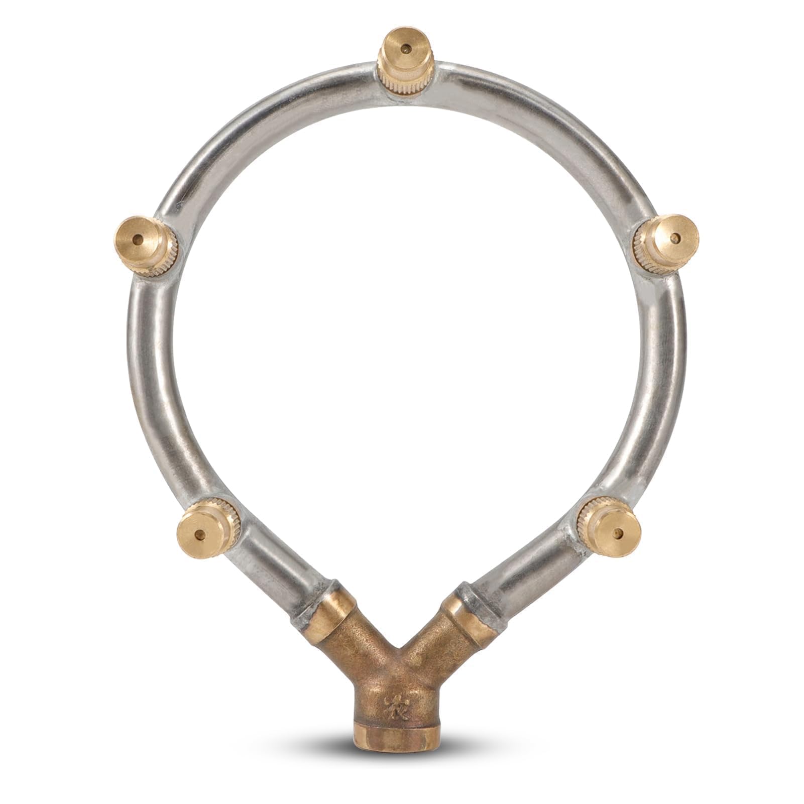 5 Head Misting Nozzle, G1/4in Female Thread Adjustable Misting System Circular Irrigation Sprinkler Misting Mist Ring for Garden