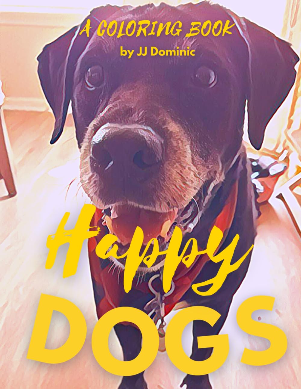 Happy Dogs: A Coloring Book for Teens and Adults