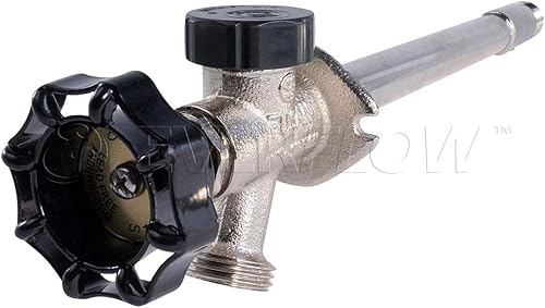 Midline Valve 84283P Grifo antisifón para exteriores Sillcock sin escarcha con conexión PEX de 12 pulgada y babero de manguera de 34 pulgadas, 6