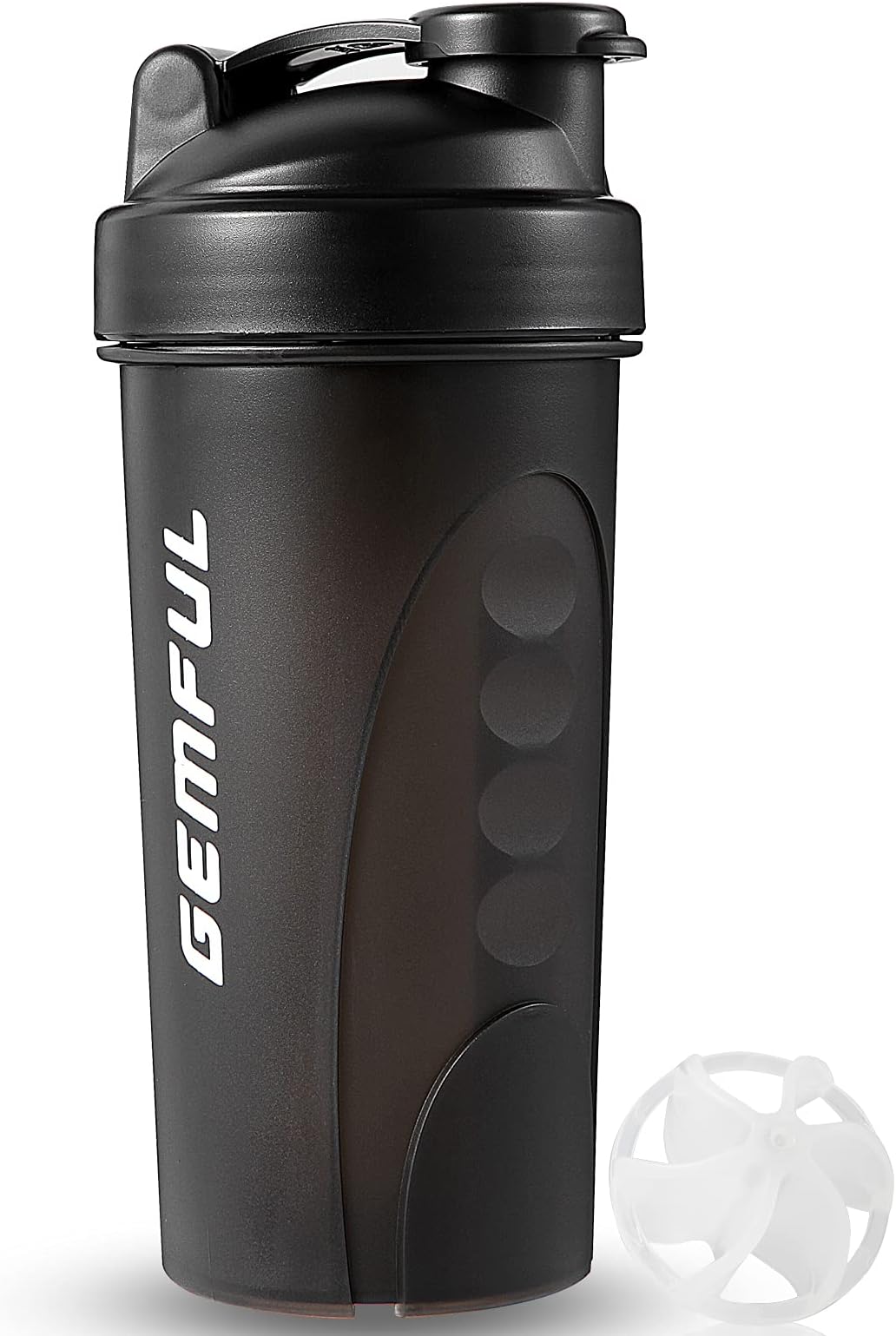 GEMFUL Shaker Bottle for Protein Mixes BPA-Free Leak Proof Water Gym Cup 700ml Gym