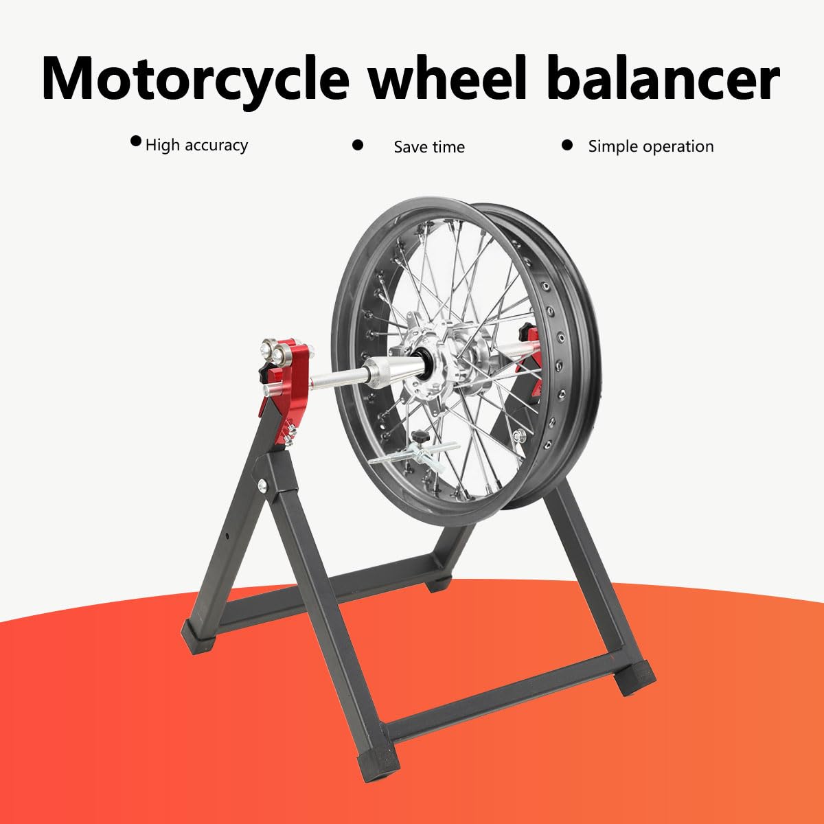 Motorrad Wuchtbock, Radwuchtmaschine Für 5 Zoll B x 23 Zoll T die meisten Motorradräder, Motorrad Auswuchtvorrichtung